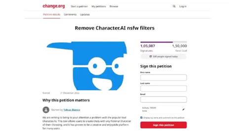 character ai nsfw petition|character ai filter nsfw.